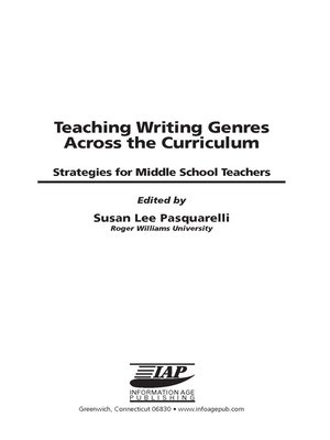 cover image of Teaching Writing Genres Across the Curriculum